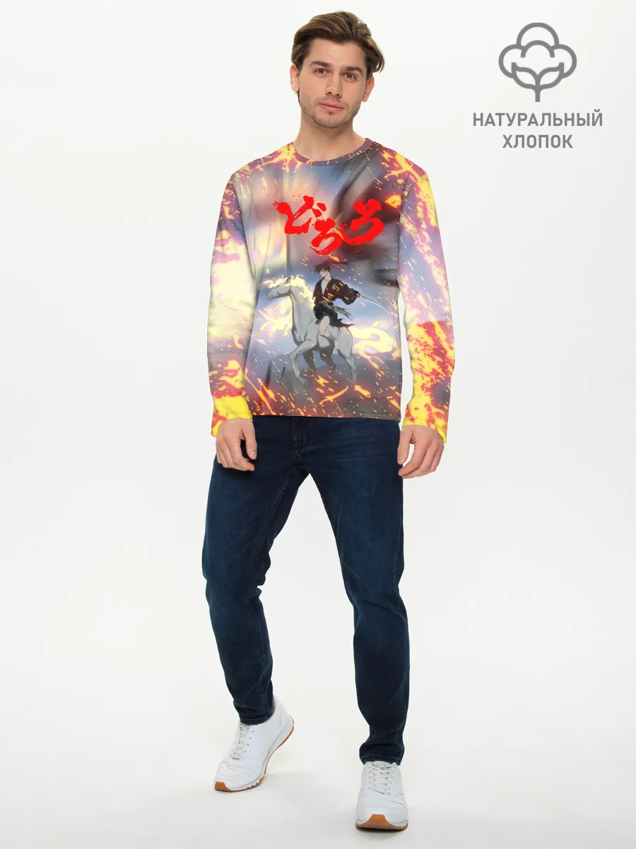 Мужской лонгслив базовый / Хяккимару и Мидоро | Дороро