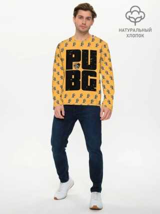 Мужской лонгслив базовый / PUBG PATTERN | ПУБГ ПАТТЕРН