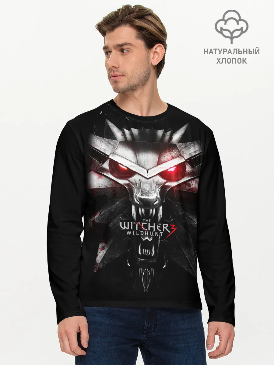 Мужской лонгслив базовый / THE WITCHER LOGO