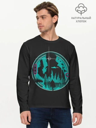 Мужской лонгслив базовый / Бегущий Форд