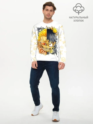 Мужской лонгслив базовый / Донкихот vs Луффи | One Piece
