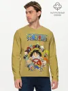 Мужской лонгслив базовый / Персонажи One Piece. Большой куш
