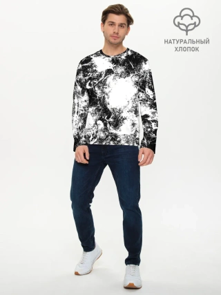 Мужской лонгслив базовый / Абстракция
