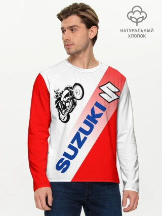 Мужской лонгслив базовый / SUZUKI / СУЗУКИ / RACING
