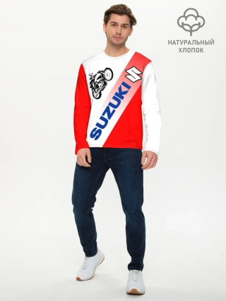 Мужской лонгслив базовый / SUZUKI / СУЗУКИ / RACING