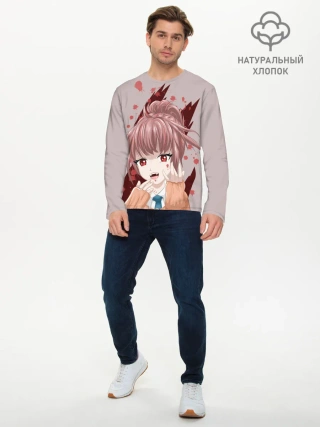 Мужской лонгслив базовый / Аниме-вампир