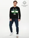 Мужской лонгслив базовый / Milwaukee Bucks форма. Яннис Адетокумбо