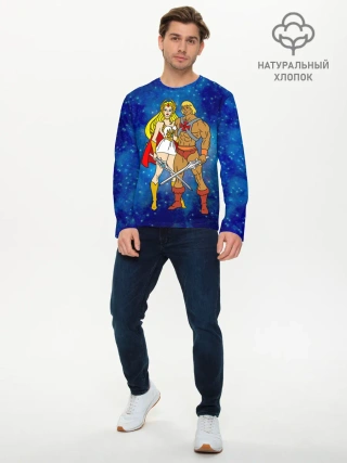 Мужской лонгслив базовый / Властелины вселенной, герои