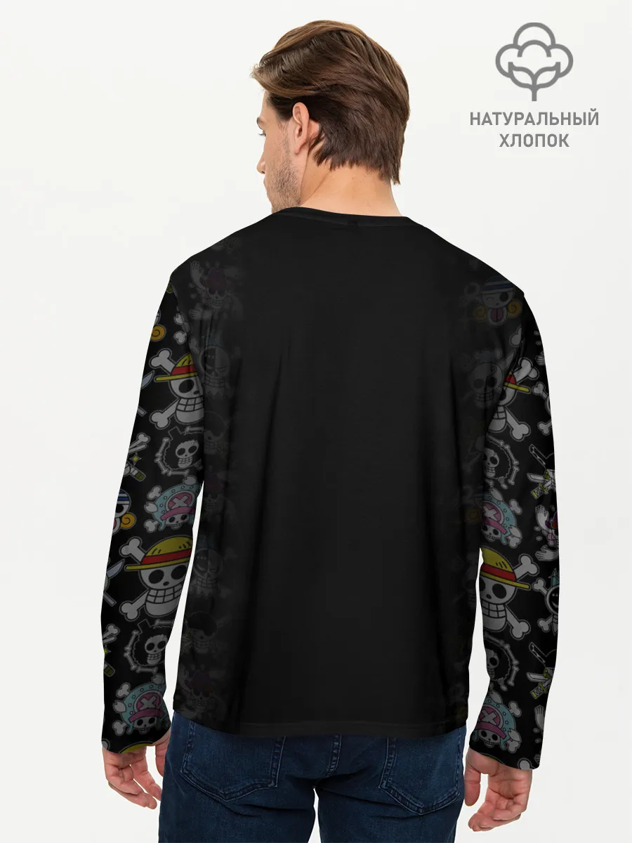 Мужской лонгслив базовый / Пираты Соломенной Шляпы | One Piece