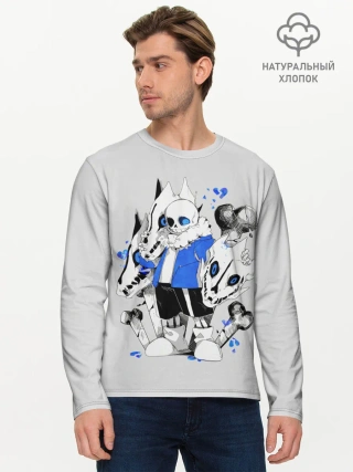 Мужской лонгслив базовый / Санс и его мальчик