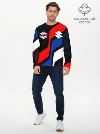 Мужской лонгслив базовый / SUZUKI / СУЗУКИ / RACING