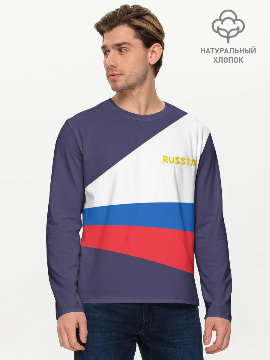Мужской лонгслив базовый / Токио 2021 Форма России