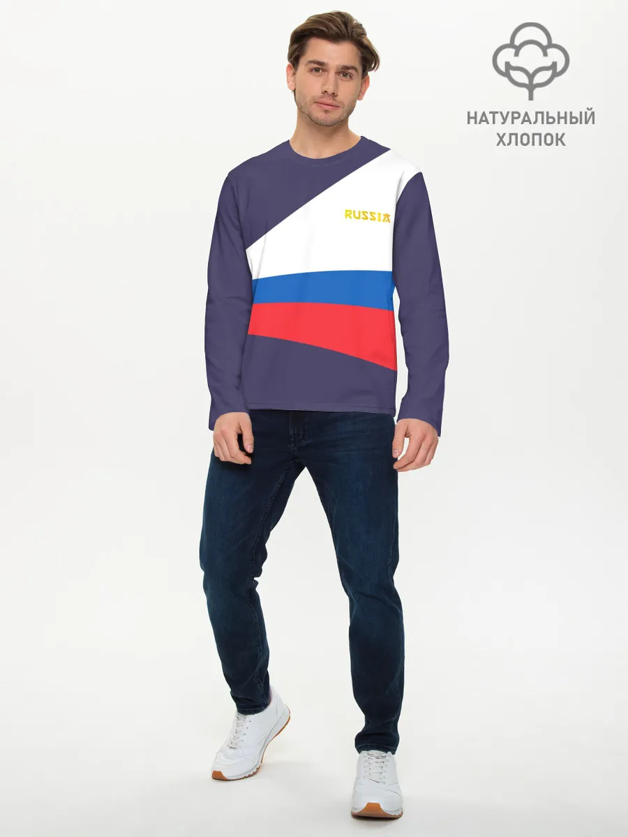 Мужской лонгслив базовый / Токио 2021 Форма России