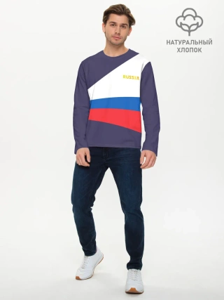 Мужской лонгслив базовый / Токио 2021 Форма России