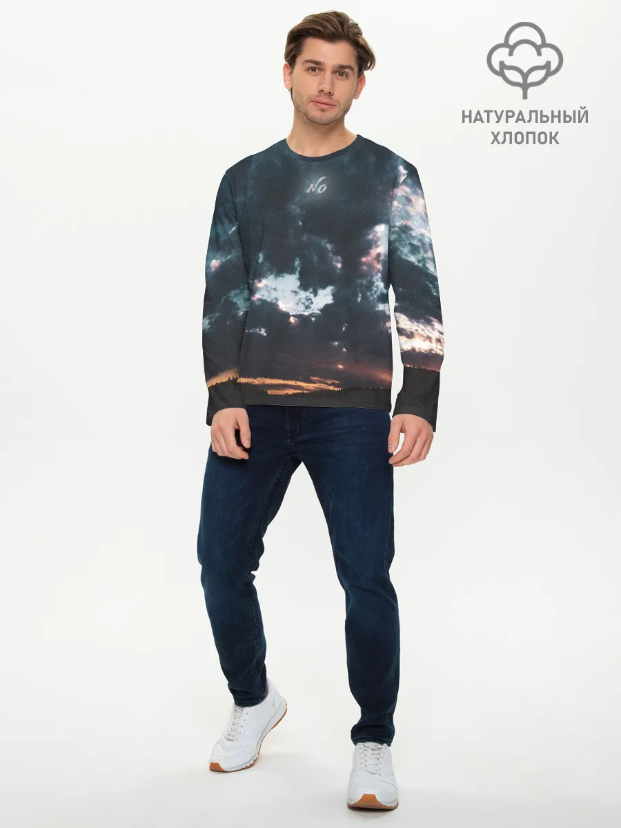 Мужской лонгслив базовый / Закат