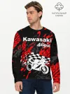 Мужской лонгслив базовый / KAWASAKI NINJA / КАВАСАКИ