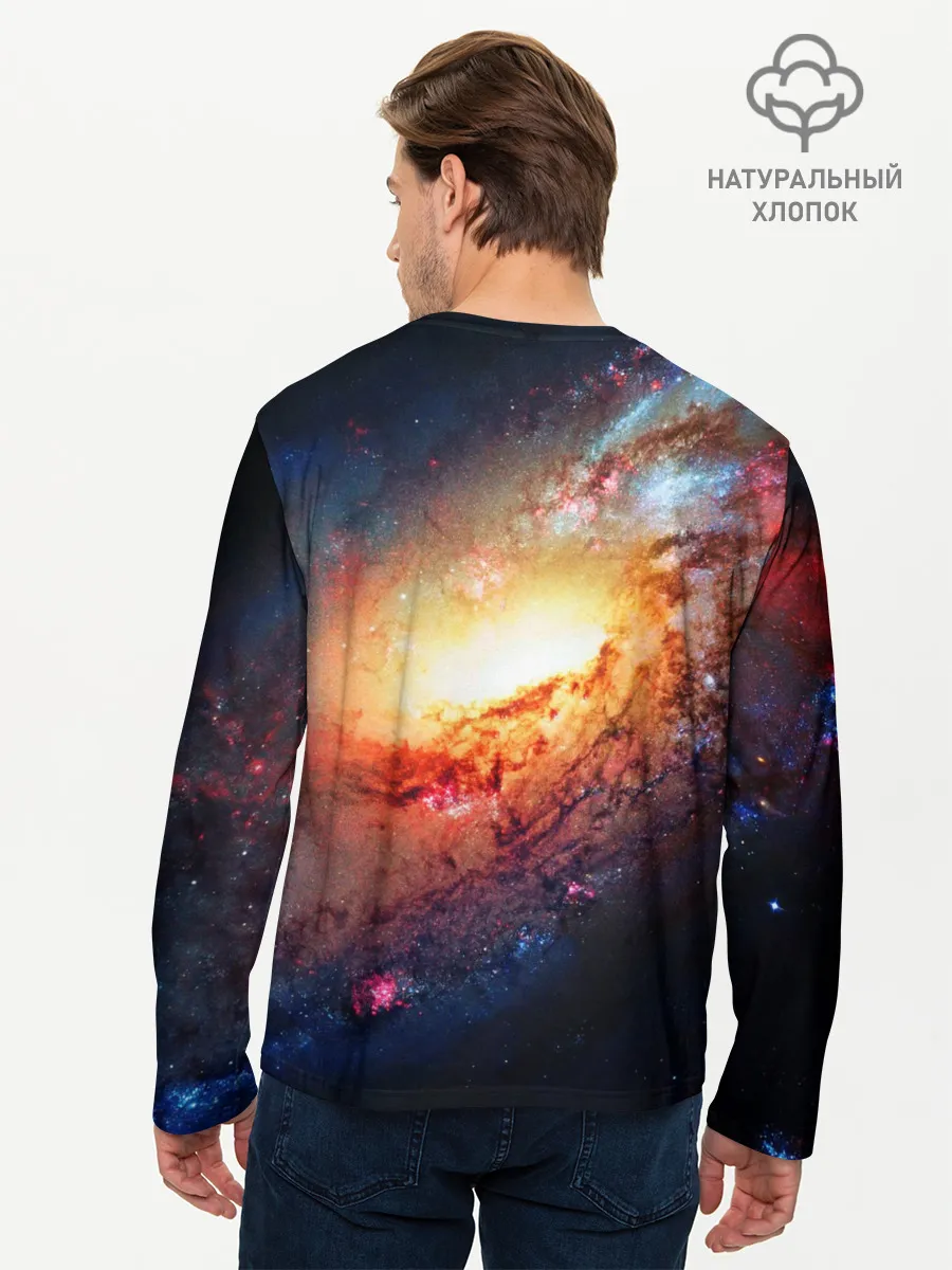 Мужской лонгслив базовый / VIRGIN GALACTIC / КОСМОС