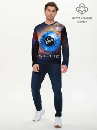 Мужской лонгслив базовый / VIRGIN GALACTIC / КОСМОС