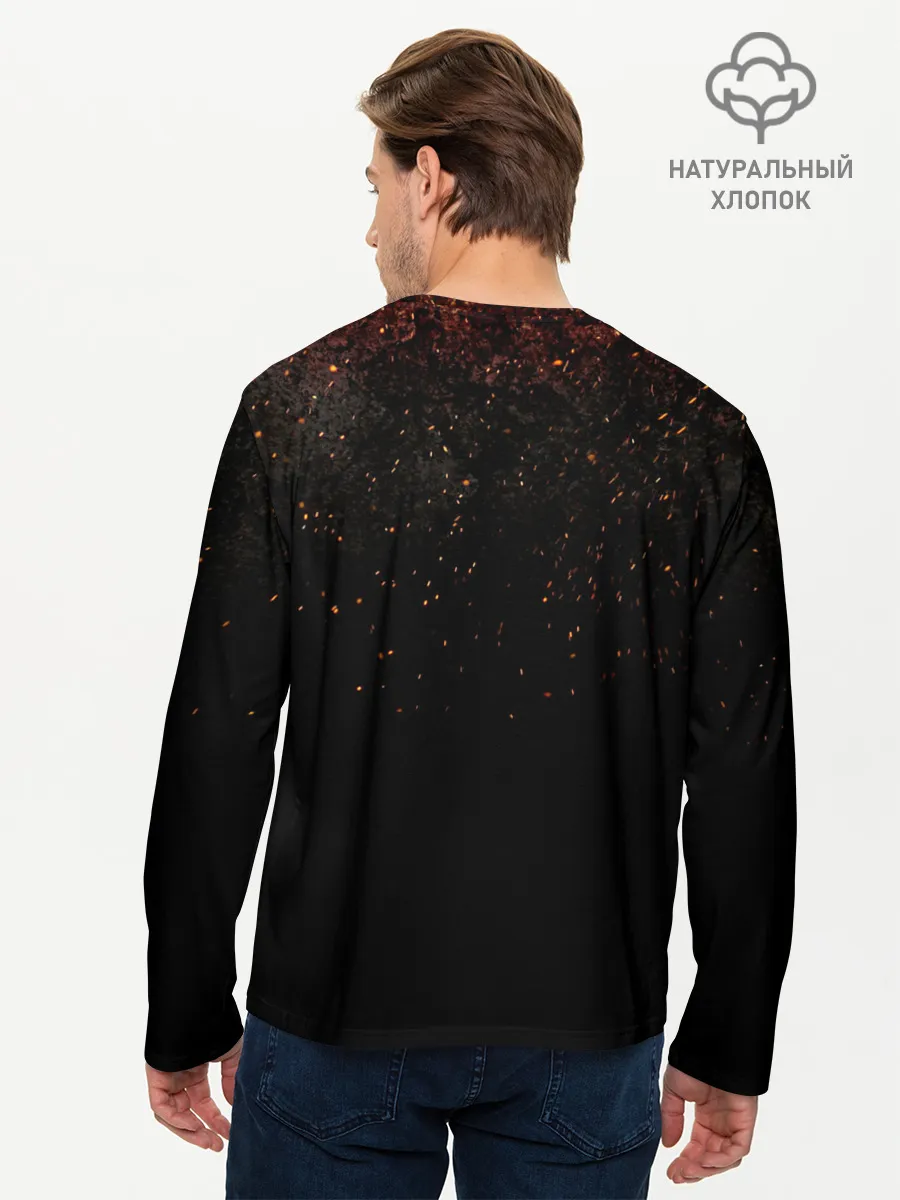 Мужской лонгслив базовый / Портгас Д. Эйс Пираты Белоуса