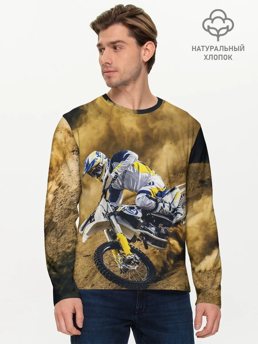Мужской лонгслив базовый / HUSQVARNA / ХУСКВАРНА / SPORT