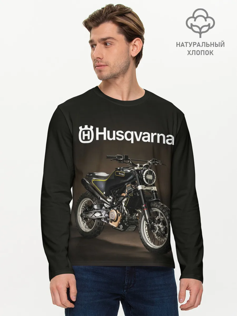 Мужской лонгслив базовый / HUSQVARNA / ХУСКВАРНА / SPORT