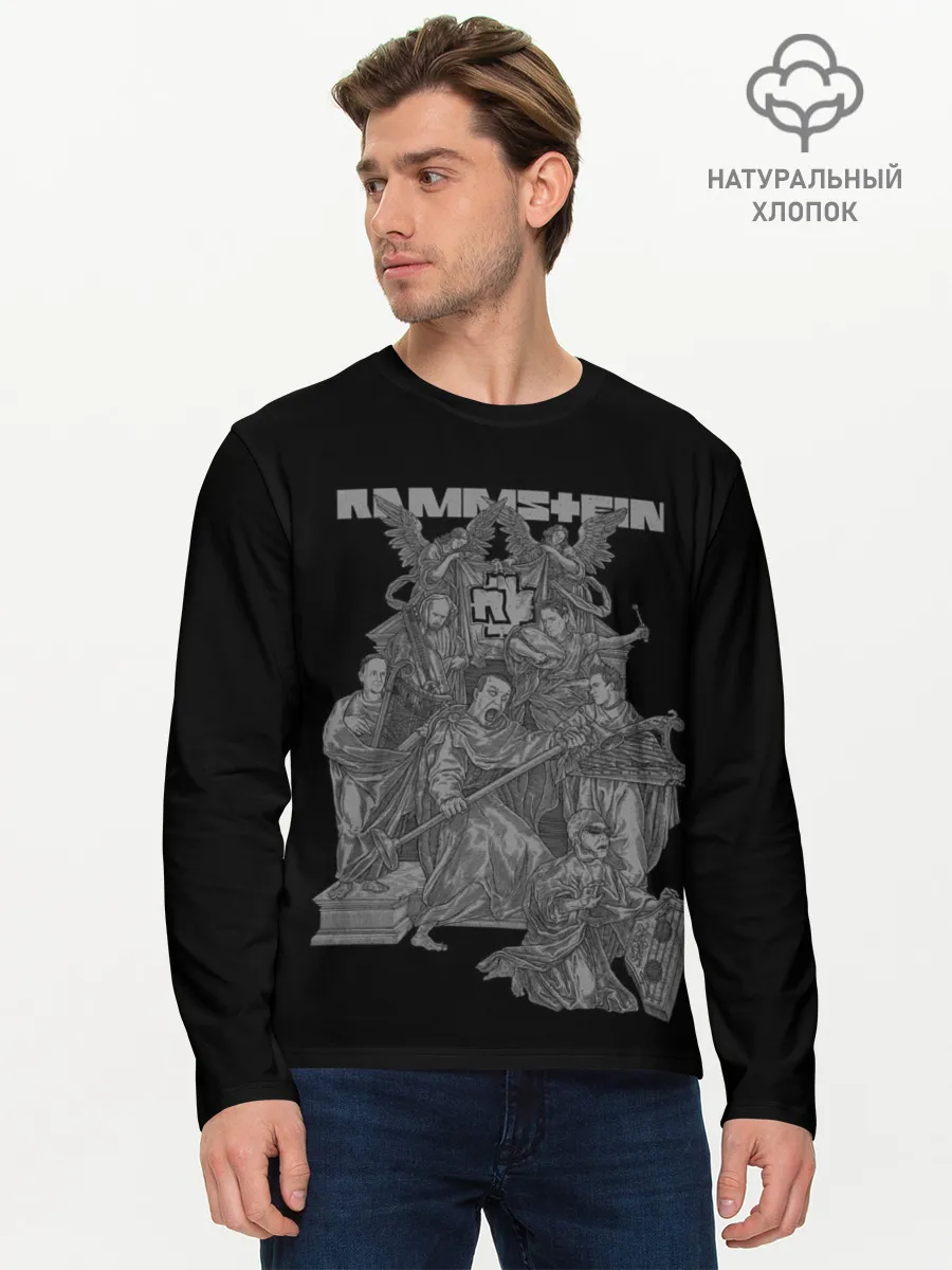 Мужской лонгслив базовый / Рамштайн