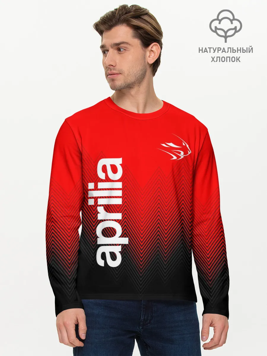 Мужской лонгслив базовый / APRILIA / АПРИЛИЯ / MOTO