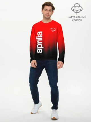 Мужской лонгслив базовый / APRILIA / АПРИЛИЯ / MOTO