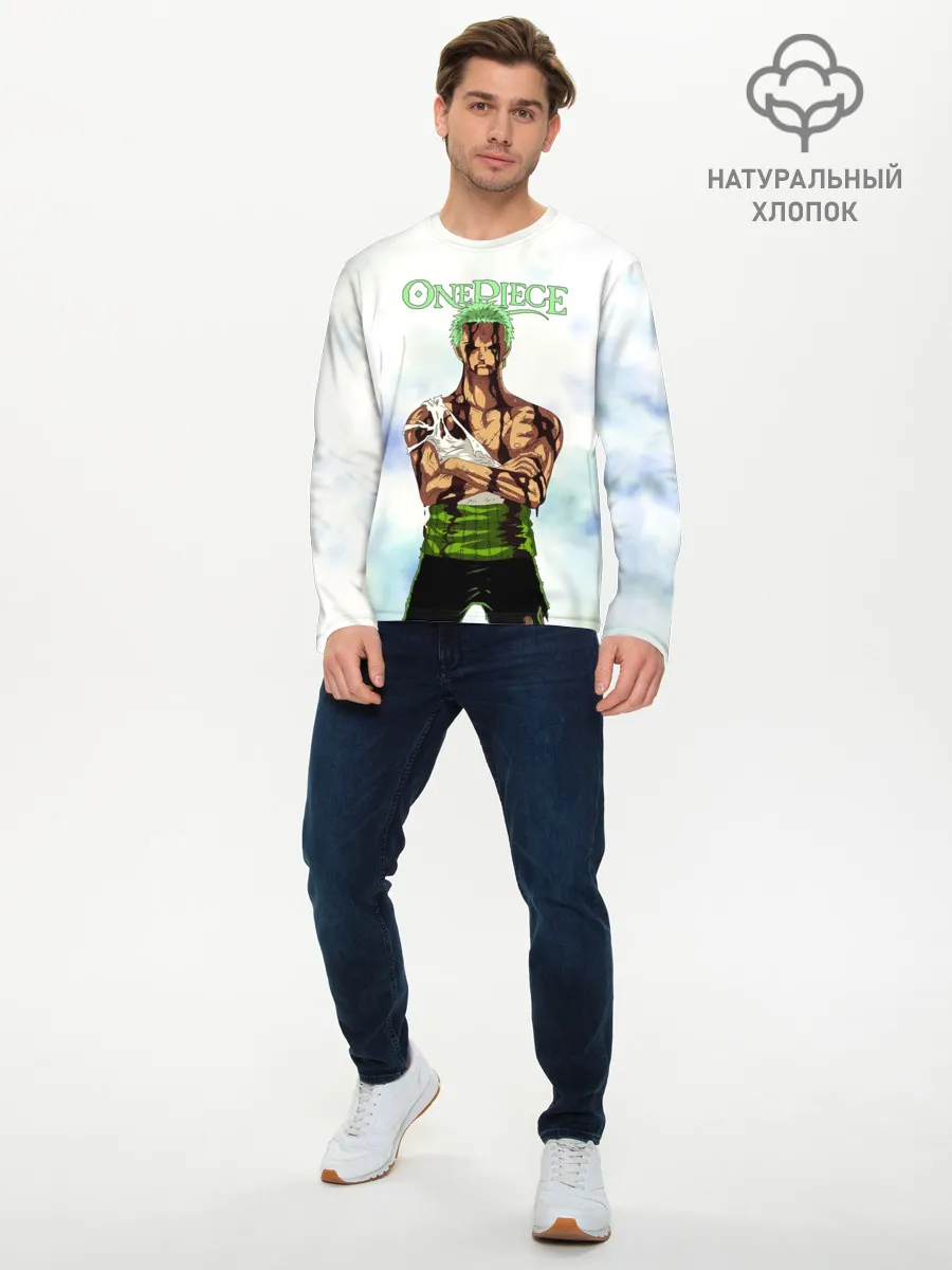 Мужской лонгслив базовый / Зоро после боя One Piece
