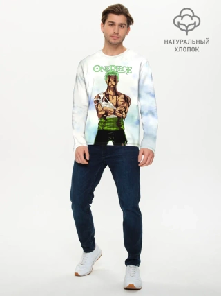 Мужской лонгслив базовый / Зоро после боя One Piece