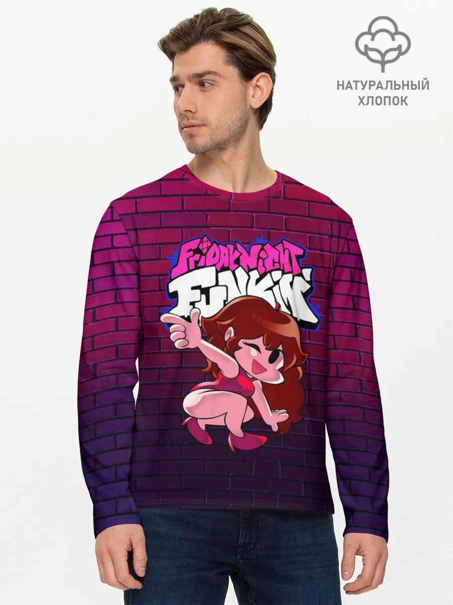 Мужской лонгслив базовый / Friday Night Funkin Герлфренд