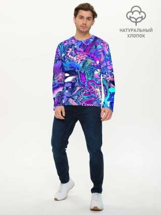 Мужской лонгслив базовый / Неоновые Звери