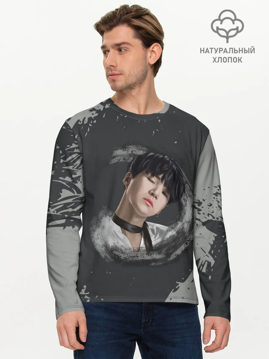 Мужской лонгслив базовый / BTS | БТС