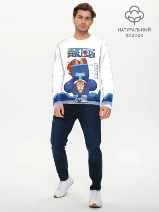 Мужской лонгслив базовый / Фрэнки One Piece. Большой куш