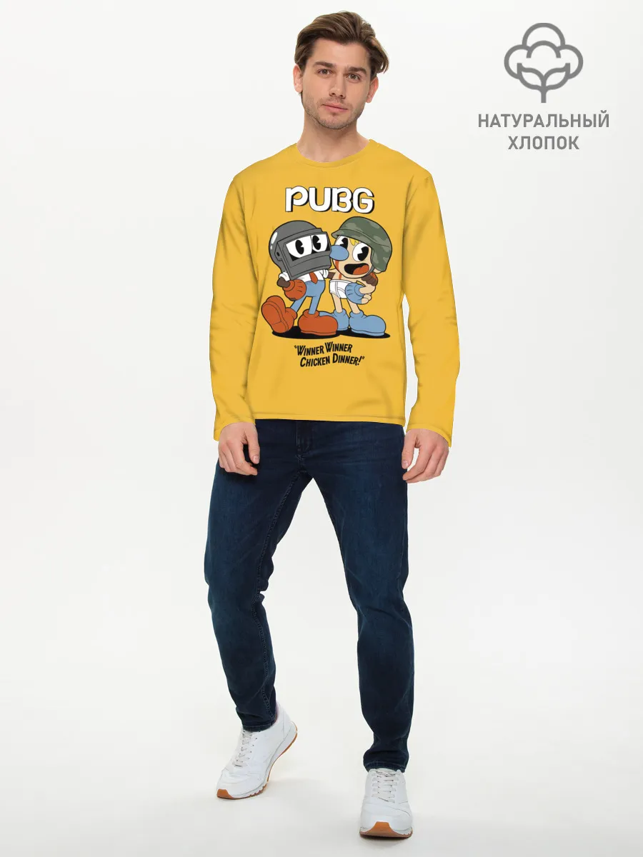 Мужской лонгслив базовый / Чашки победиетели