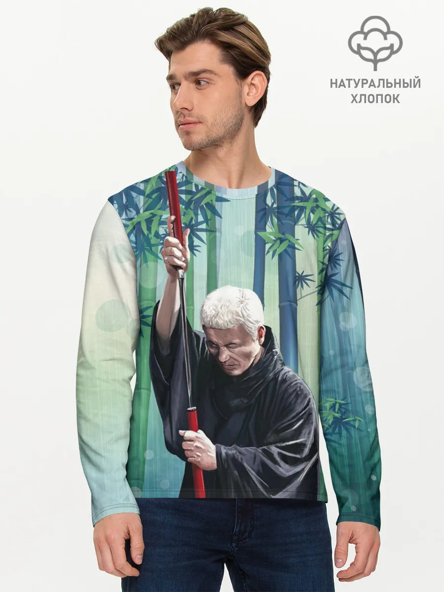 Мужской лонгслив базовый / Слепой самурай Затойчи