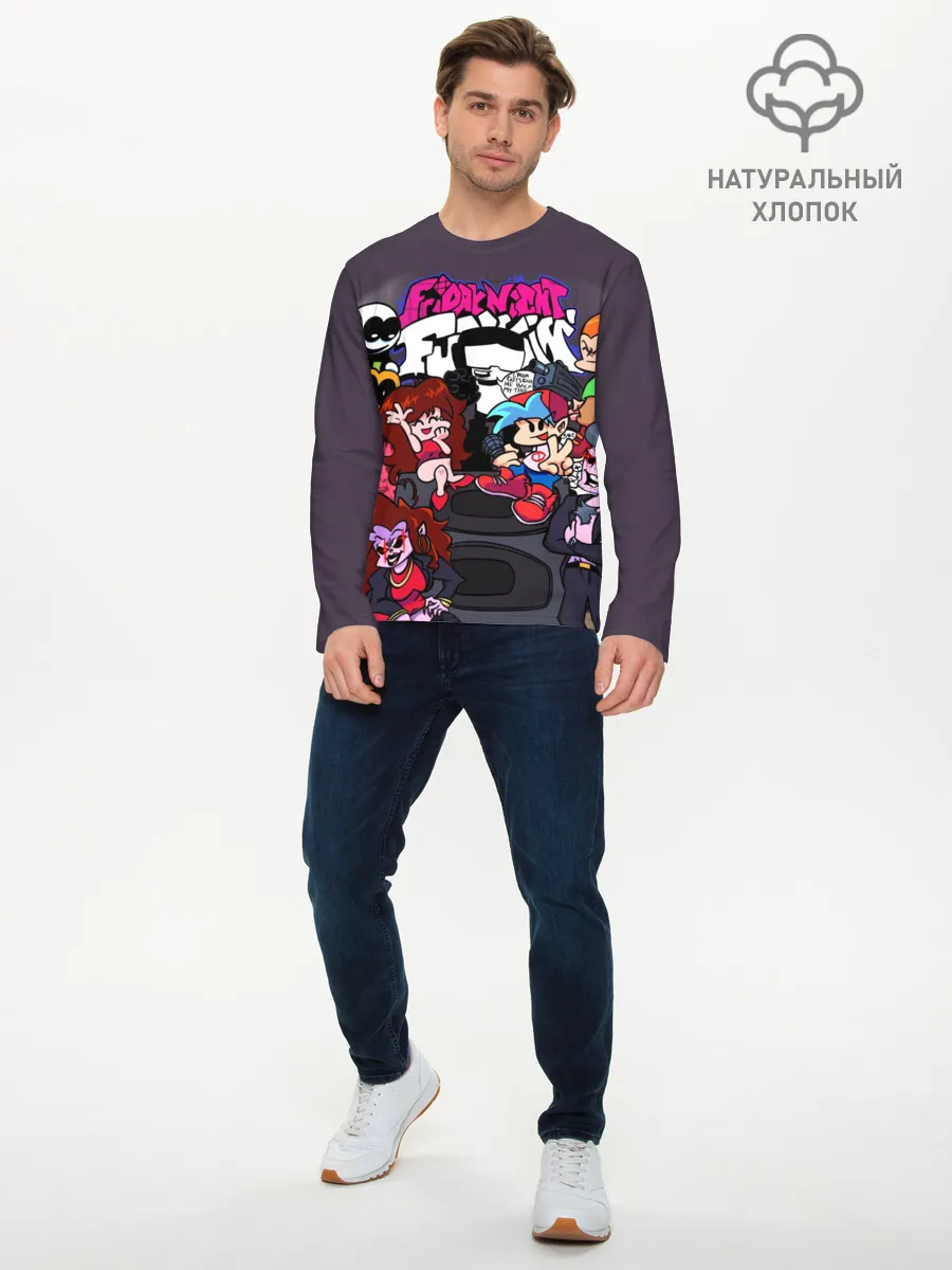 Мужской лонгслив базовый / Friday Night Funkin персонажи