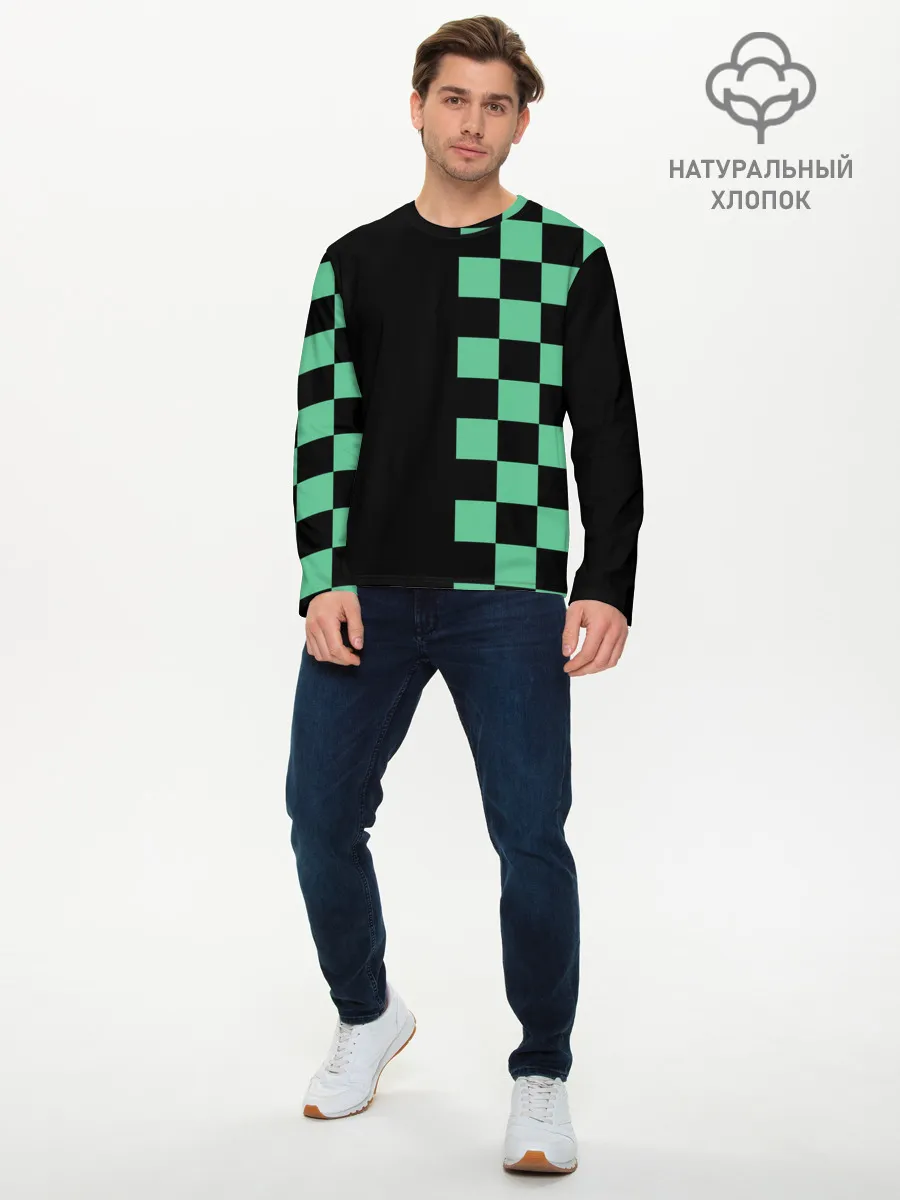 Мужской лонгслив базовый / КОСТЮМ TANJIRO KAMADO | ТАНДЖИРО