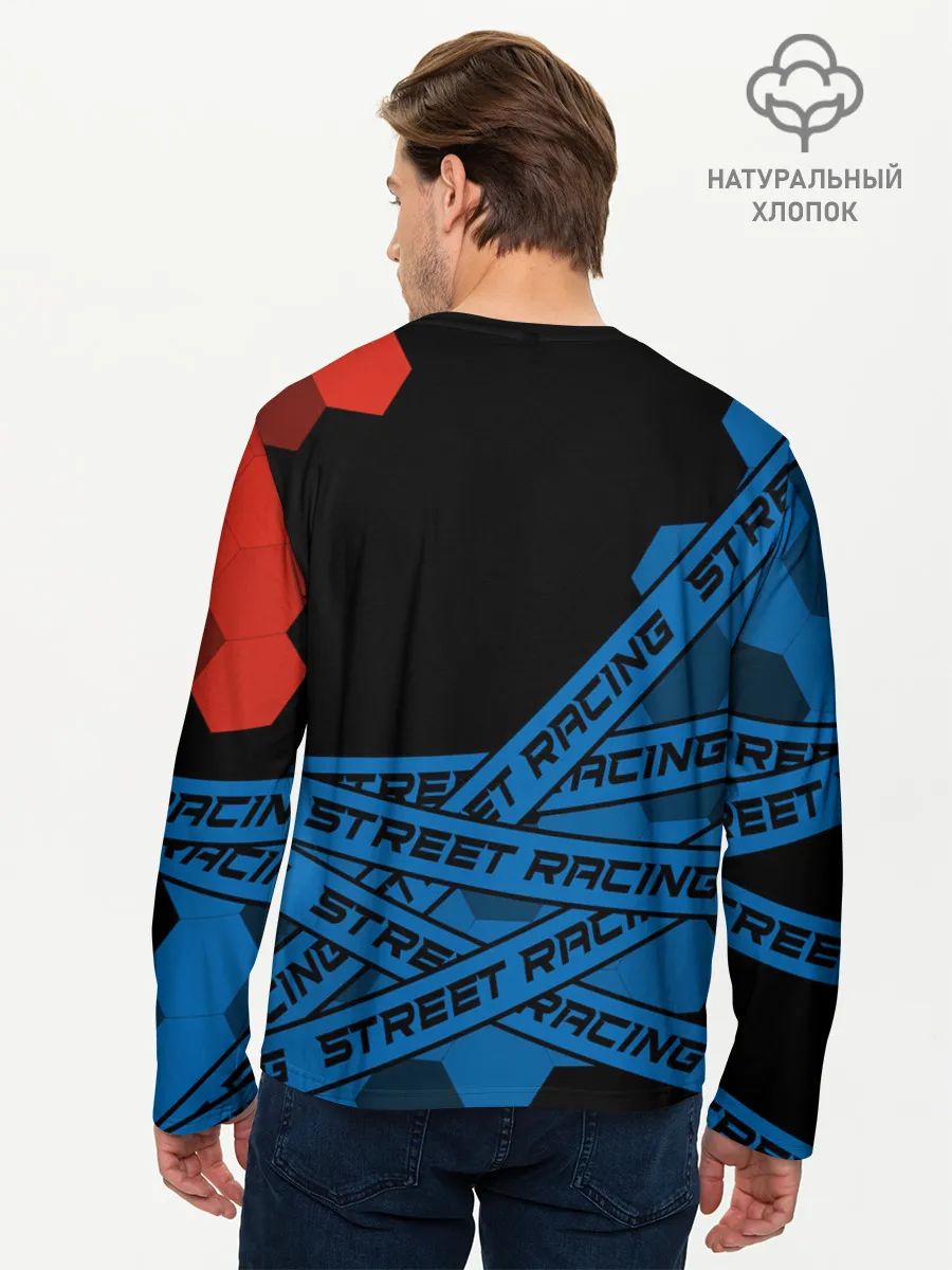 Мужской лонгслив базовый / BMW - Racing
