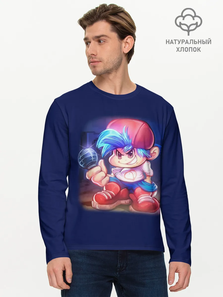 Мужской лонгслив базовый / Friday Night Funkin Бойфренд