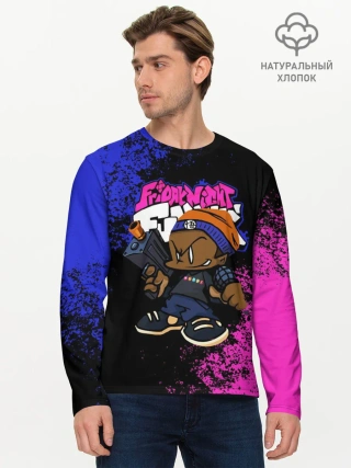 Мужской лонгслив базовый / Black Пико