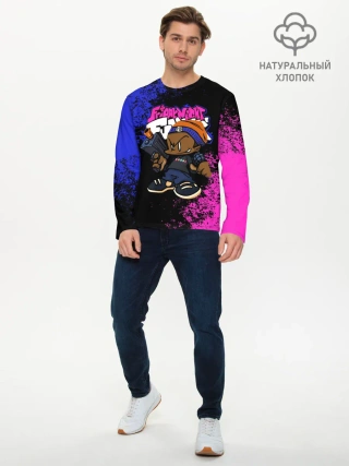 Мужской лонгслив базовый / Black Пико