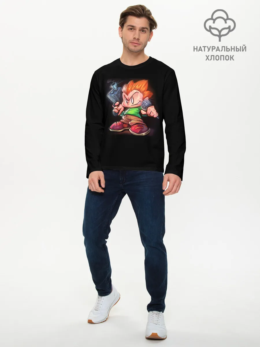 Мужской лонгслив базовый / Friday Night Funkin Pico