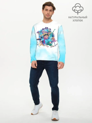 Мужской лонгслив базовый / Новый Мир | One Piece. Большой куш