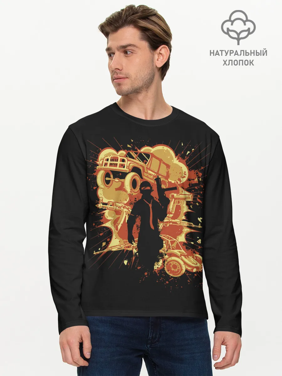 Мужской лонгслив базовый / Pubg Boy