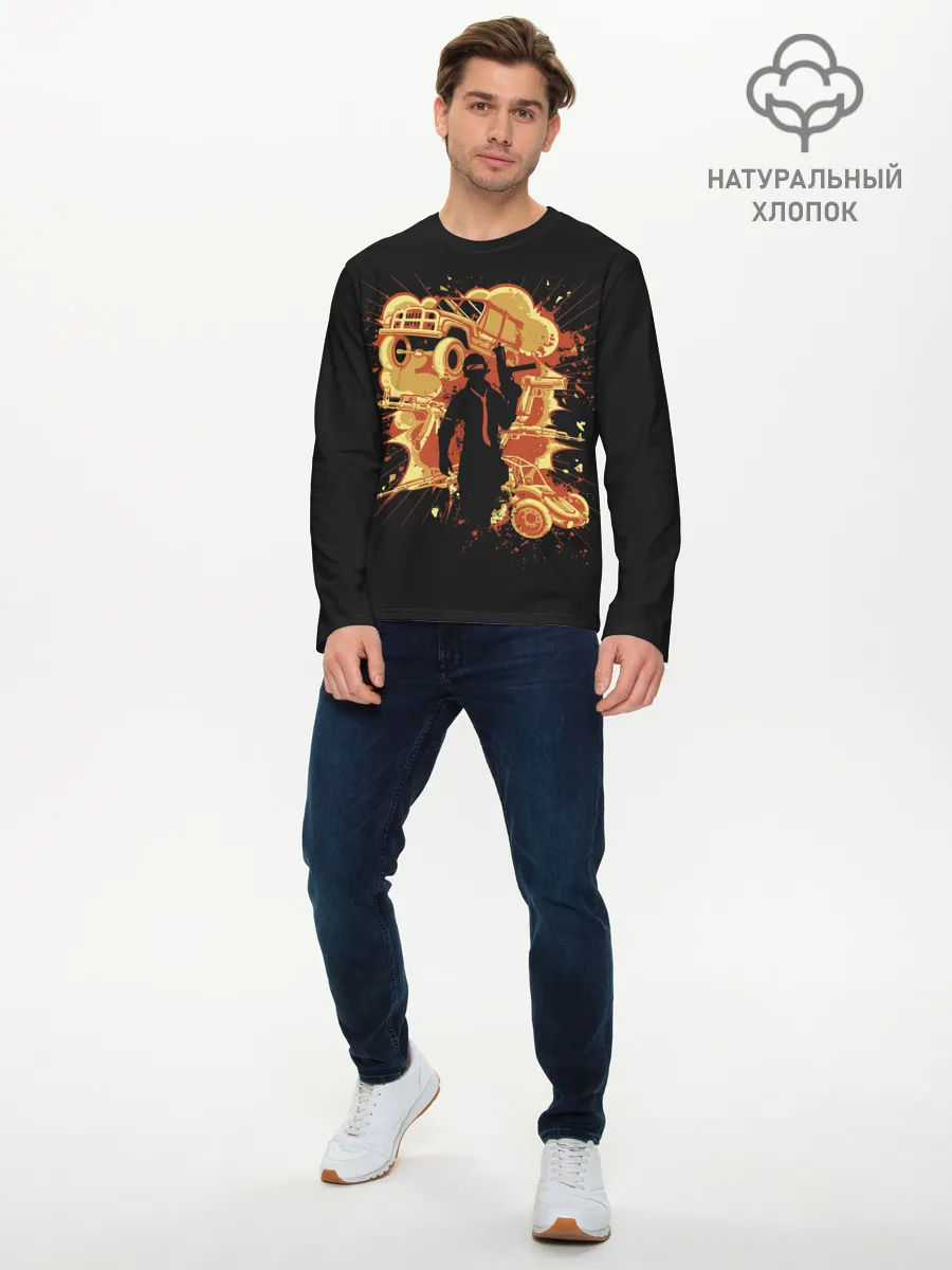 Мужской лонгслив базовый / Pubg Boy
