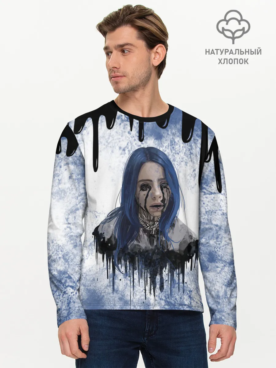 Мужской лонгслив базовый / BILLIE EILISH | БИЛЛИ АЙЛИШ