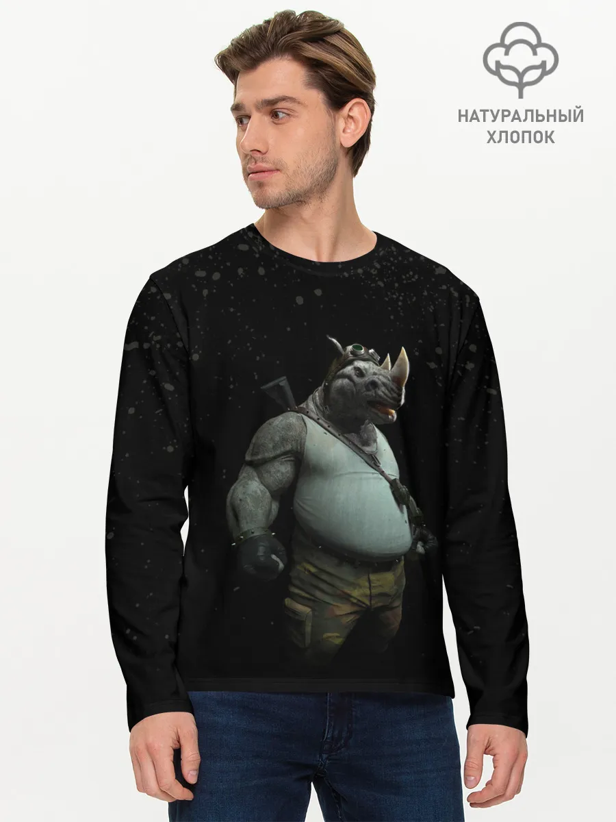 Мужской лонгслив базовый / Рокстеди | Черепашки-ниндзя