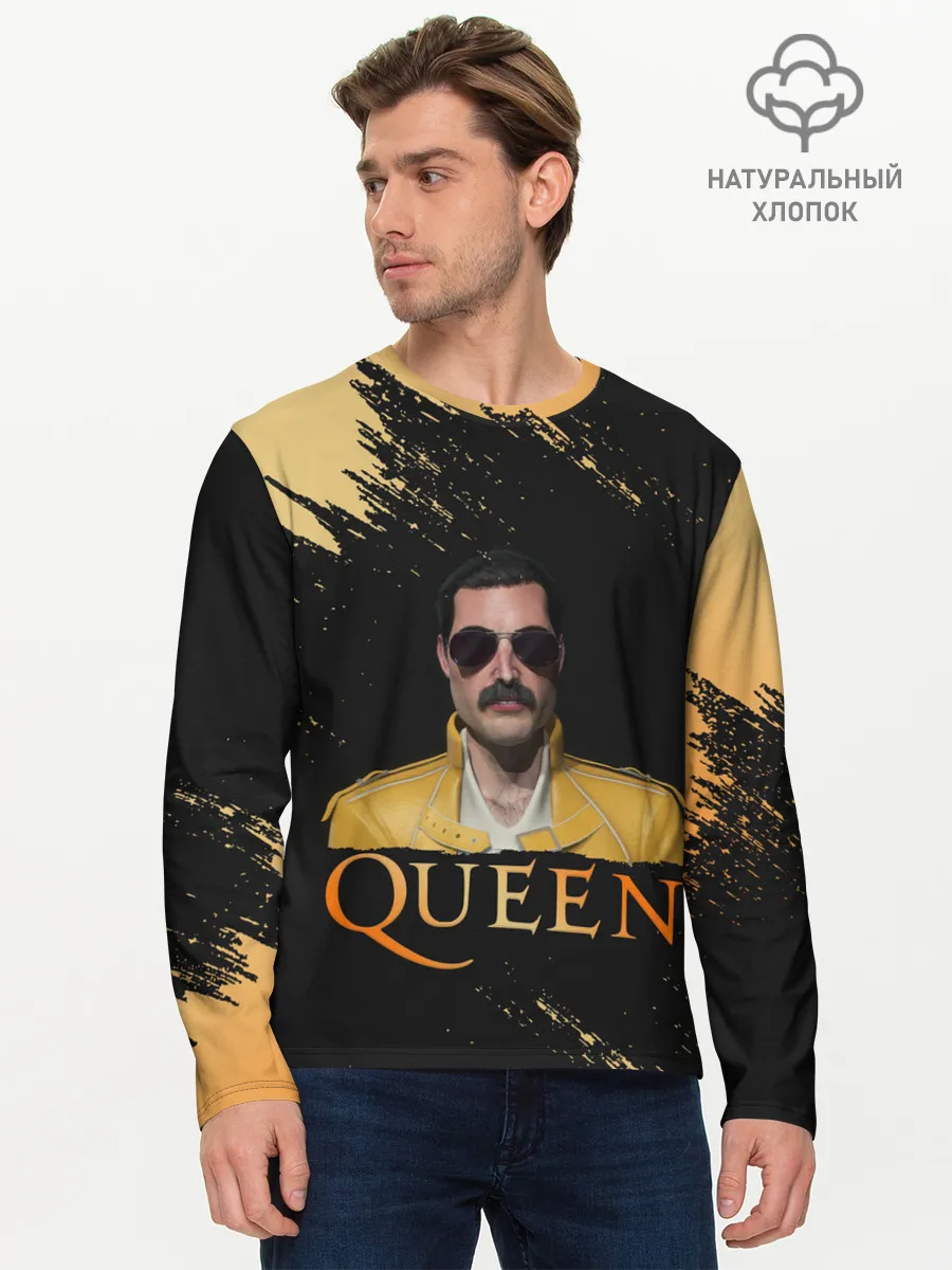 Мужской лонгслив базовый / Фредди Меркьюри | Freddie Mercury