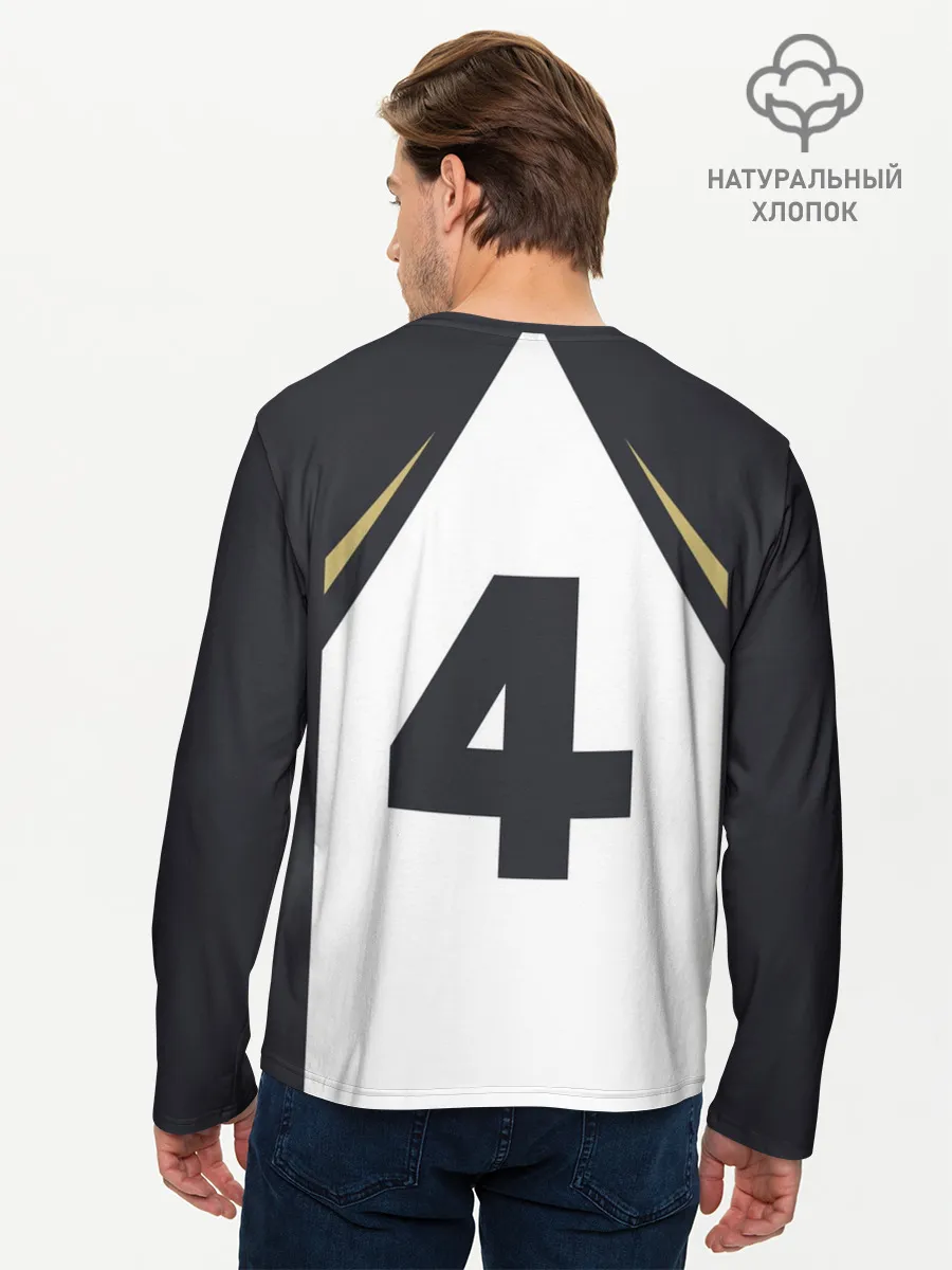 Мужской лонгслив базовый / Бокуто 4 форма Фукуродани